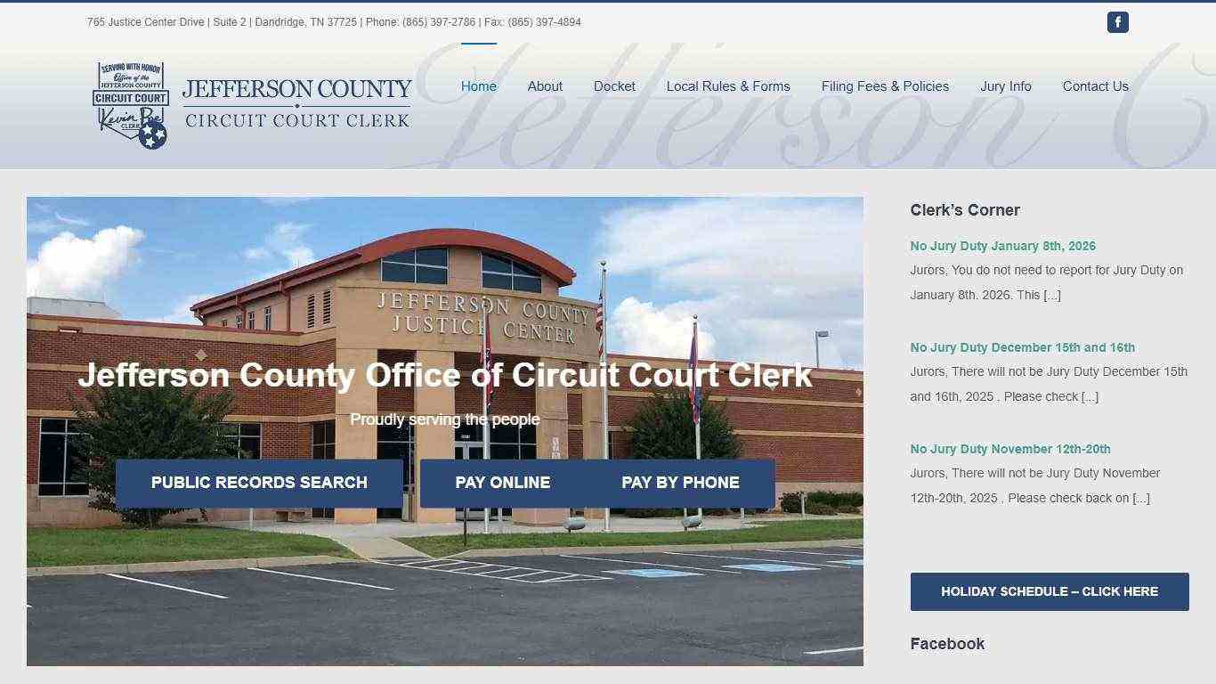 Jefferson County TN Circuit Court Clerk